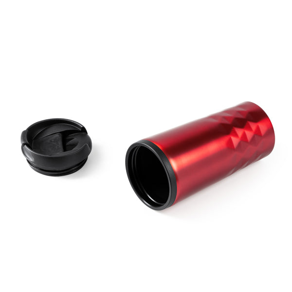 Vaso de acero inoxidable de 300 ml con tapa PP | SALAK (MD4028)