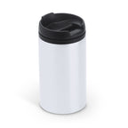 Vaso de acero inoxidable de 290 ml con tapa PP | MILU (MD4029)