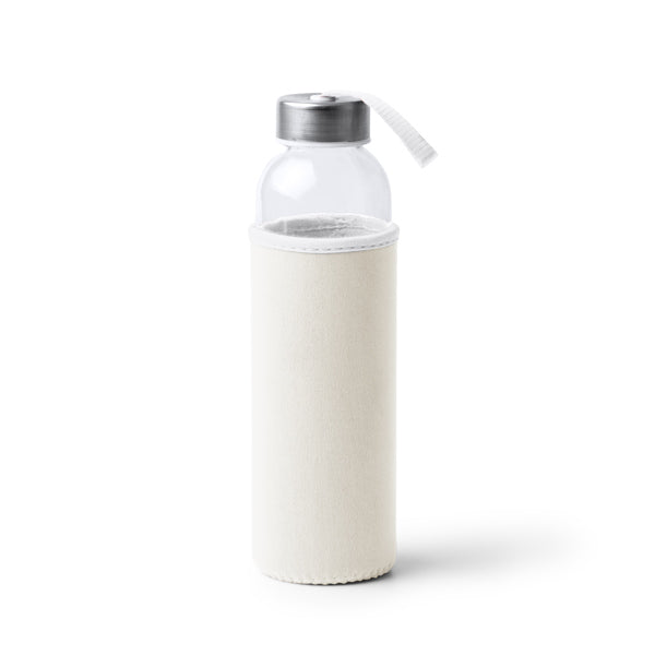 Bidón de cristal con 500 ml de capacidad, y funda | CAMU (MD4040)