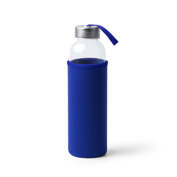 Bidón de cristal con 500 ml de capacidad, y funda | CAMU (MD4040)