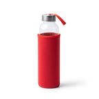 Bidón de cristal con 500 ml de capacidad, y funda | CAMU (MD4040)