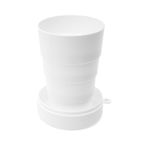 Vaso plegable anti-bacterias con tapa y mosquetón | GOSTO (MD4064)