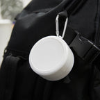 Vaso plegable anti-bacterias con tapa y mosquetón | GOSTO (MD4064)