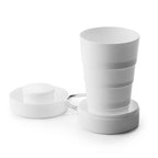 Vaso plegable anti-bacterias con tapa y mosquetón | GOSTO (MD4064)