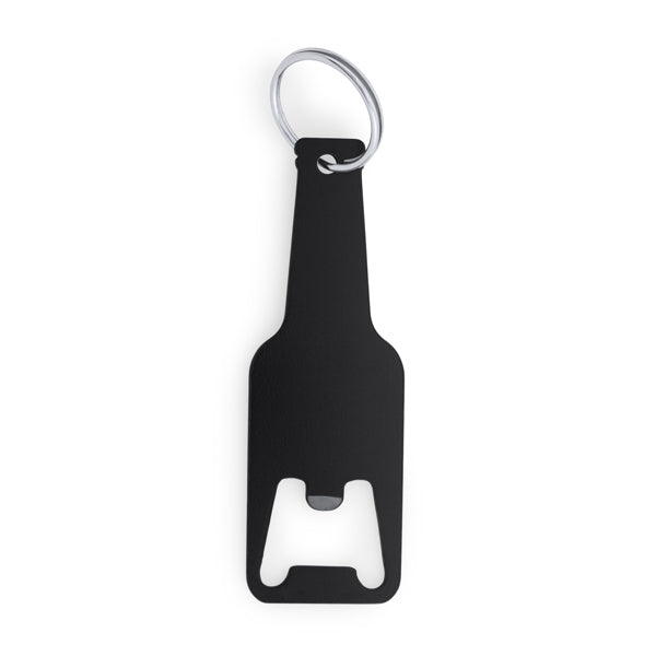 Llavero abridor de aluminio con forma de botella | STOUT (KO4071)