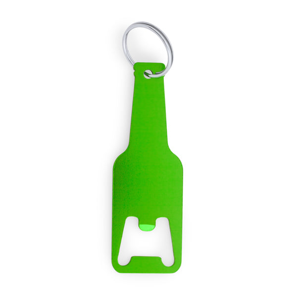 Llavero abridor de aluminio con forma de botella | STOUT (KO4071)