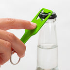 Llavero abridor de aluminio con forma de botella | STOUT (KO4071)