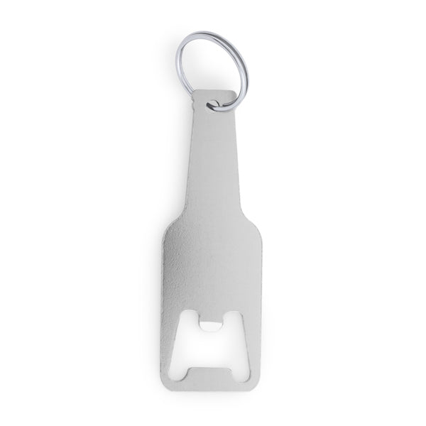 Llavero abridor de aluminio con forma de botella | STOUT (KO4071)