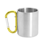 Taza metálica de doble pared con asa mosquetón | GUAYA (MD4082)