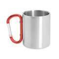 Taza metálica de doble pared con asa mosquetón | GUAYA (MD4082)