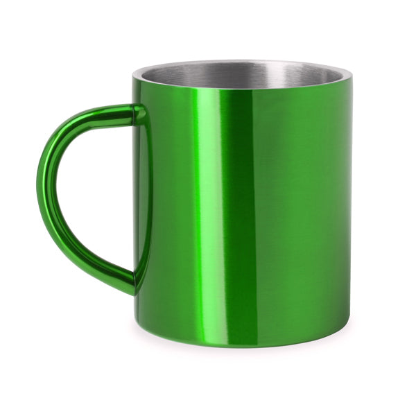 Taza metálica de doble pared con exterior a color | KIWAN (MD4083)