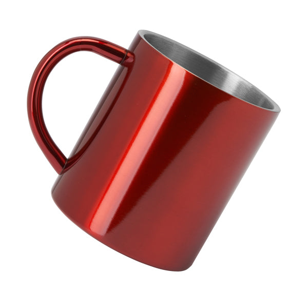 Taza metálica de doble pared con exterior a color | KIWAN (MD4083)