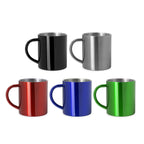 Taza metálica de doble pared con exterior a color | KIWAN (MD4083)