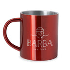 Taza metálica de doble pared con exterior a color | KIWAN (MD4083)