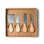 Set para quesos con 4 utensilios de acero | EDAM (QU4101)