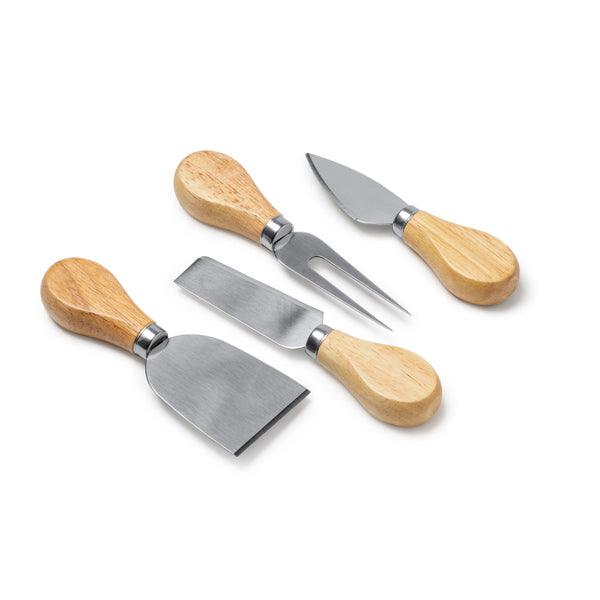 Set para quesos con 4 utensilios de acero | EDAM (QU4101)