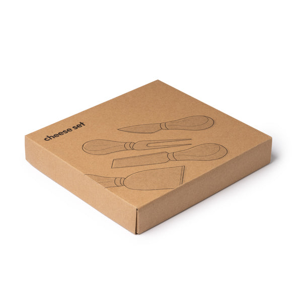 Set para quesos con 4 utensilios de acero | EDAM (QU4101)