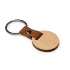 Llavero de madera natural en dos formatos, | MARBEL (KO4109)