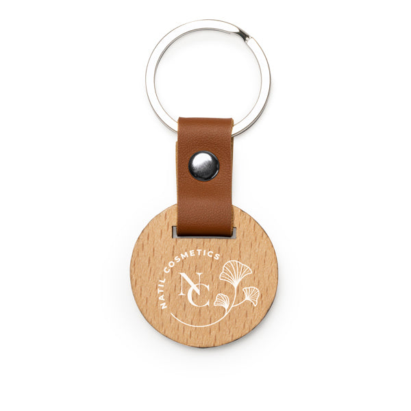 Llavero de madera natural en dos formatos, | MARBEL (KO4109)
