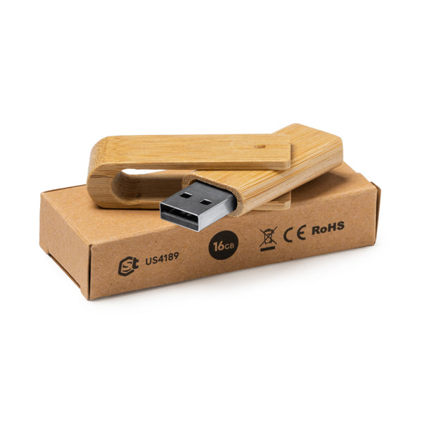 Memoria USB con cuerpo y clip giratorio, | PERCY (US4189)