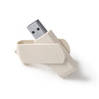 Memoria USB con cuerpo y clip giratorio de fibra | KINOX (US4193)