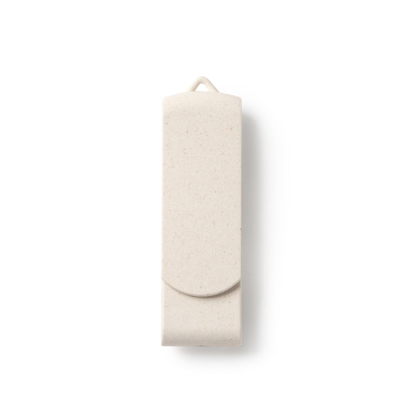 Memoria USB con cuerpo y clip giratorio de fibra | KINOX (US4193)