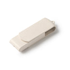 Memoria USB con cuerpo y clip giratorio de fibra | KINOX (US4193)