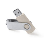 Memoria USB de fibra de trigo y clip giratorio | VENAK (US4194)