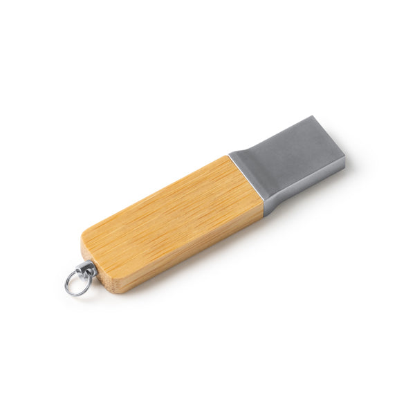 Memoria USB con cuerpo elaborado en bambú y | NETIX (US4198)