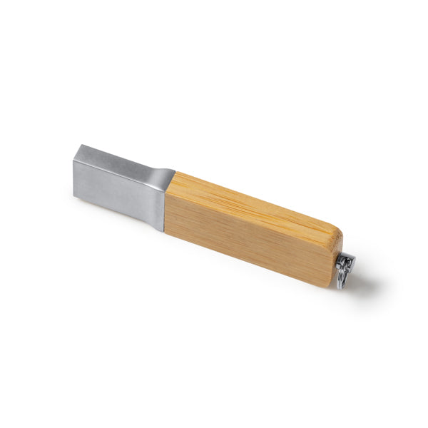 Memoria USB con cuerpo elaborado en bambú y | NETIX (US4198)