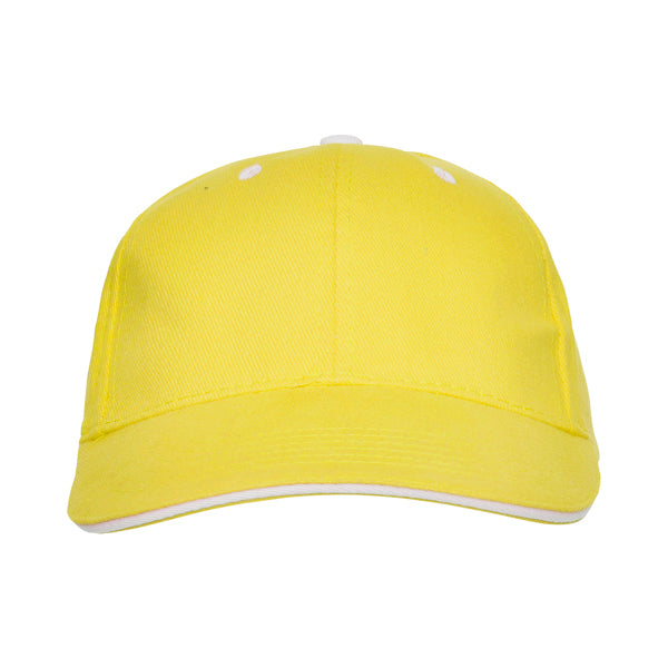 Gorra 6 paneles con sándwich a contraste 100% | PANEL (GO7008)