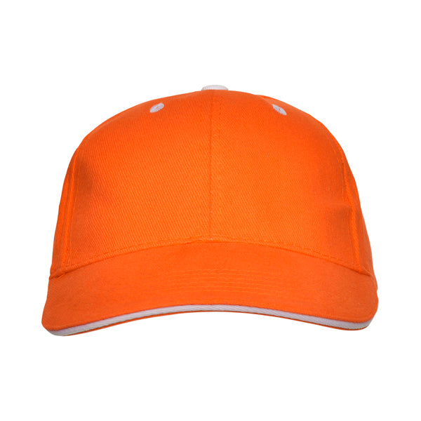 Gorra 6 paneles con sándwich a contraste 100% | PANEL (GO7008)