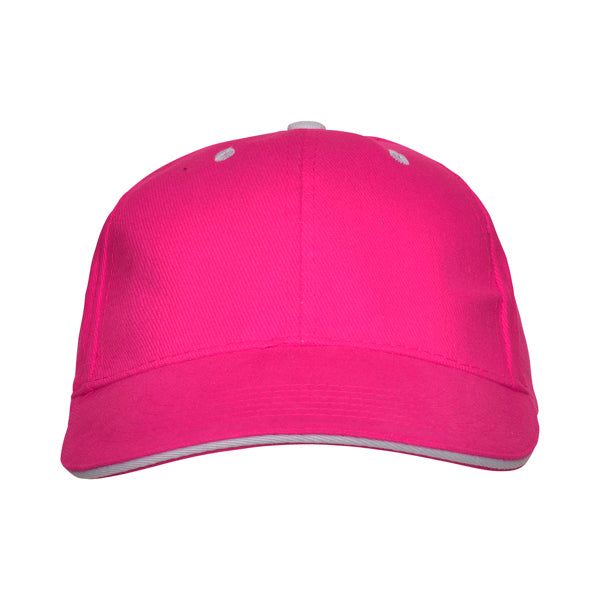 Gorra 6 paneles con sándwich a contraste 100% | PANEL (GO7008)