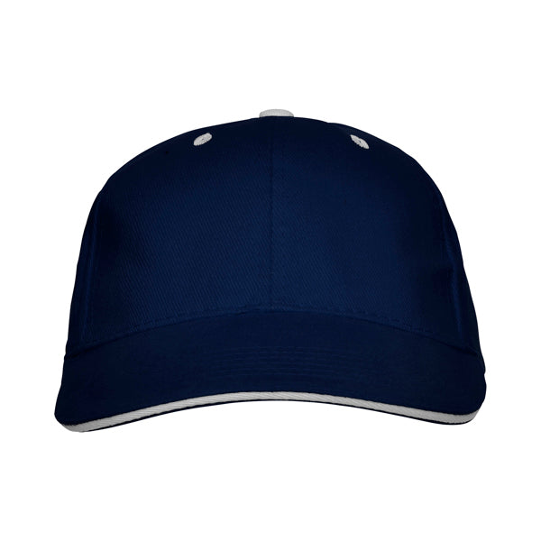 Gorra 6 paneles con sándwich a contraste 100% | PANEL (GO7008)