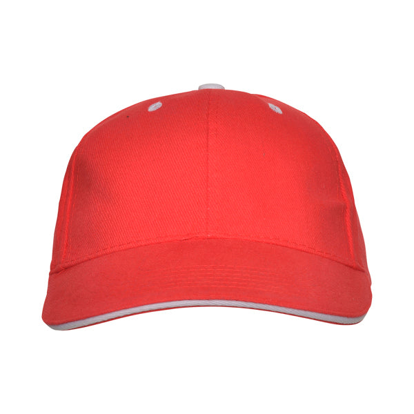 Gorra 6 paneles con sándwich a contraste 100% | PANEL (GO7008)