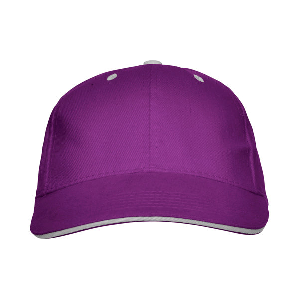 Gorra 6 paneles con sándwich a contraste 100% | PANEL (GO7008)