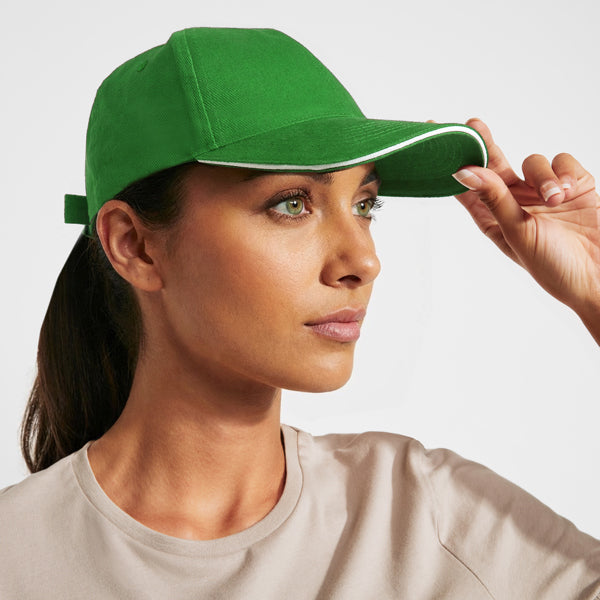 Gorra de 5 paneles 100% algodón, con sándwich a | ERIS (GO7019)