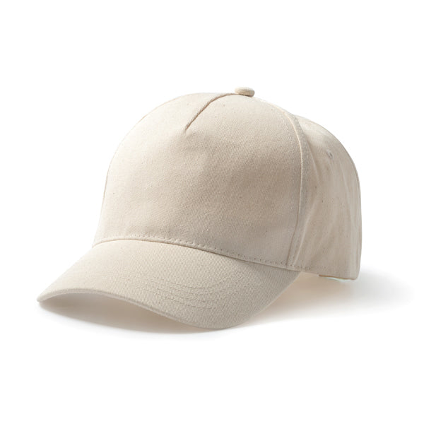 Gorra de 5 paneles 100% algodón orgánico | TARVOS (GO7024)
