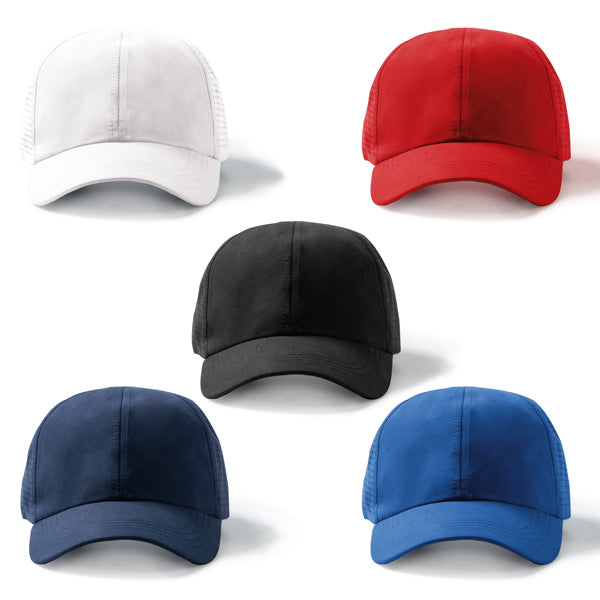 Gorra deportiva ventilada de 6 paneles 100% | KARIN (GO7026)