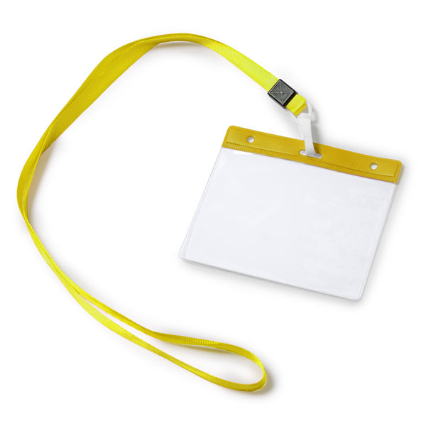 Lanyard con mosquetón e identificador de PVC a | POMEL (LY7045)