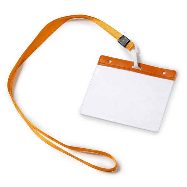 Lanyard con mosquetón e identificador de PVC a | POMEL (LY7045)