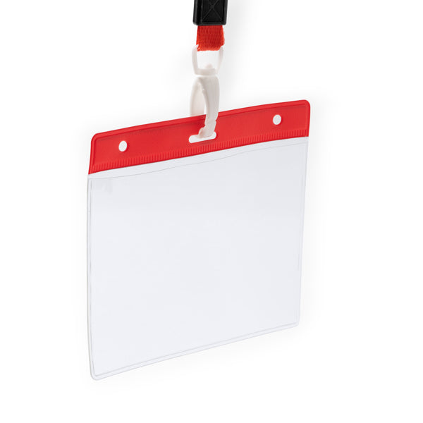 Lanyard con mosquetón e identificador de PVC a | POMEL (LY7045)