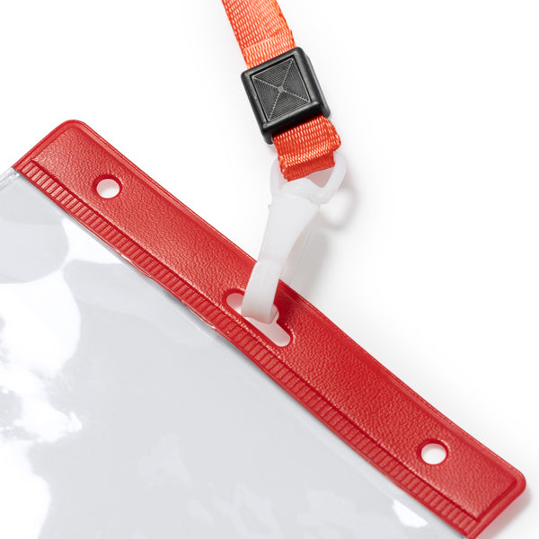 Lanyard con mosquetón e identificador de PVC a | POMEL (LY7045)