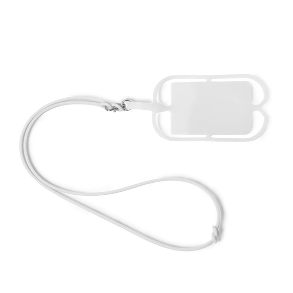 Lanyard de silicona con soporte para móvil y | DALVIK (LY7046)