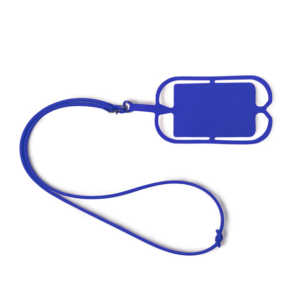 Lanyard de silicona con soporte para móvil y | DALVIK (LY7046)