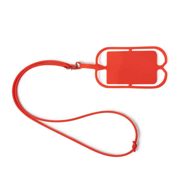 Lanyard de silicona con soporte para móvil y | DALVIK (LY7046)