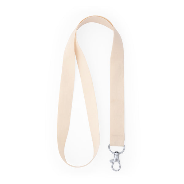 Lanyard de algodón con mosquetón | ROOMER (LY7052)