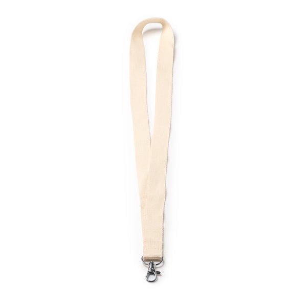 Lanyard de algodón con mosquetón | ROOMER (LY7052)