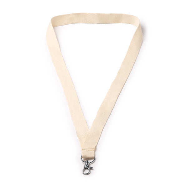 Lanyard de algodón con mosquetón | ROOMER (LY7052)