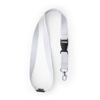 Lanyard de poliéster con mosquetón, hebilla y | GUEST (LY7054)
